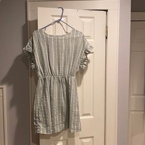 NEVER WORN Blue and white striped dress
